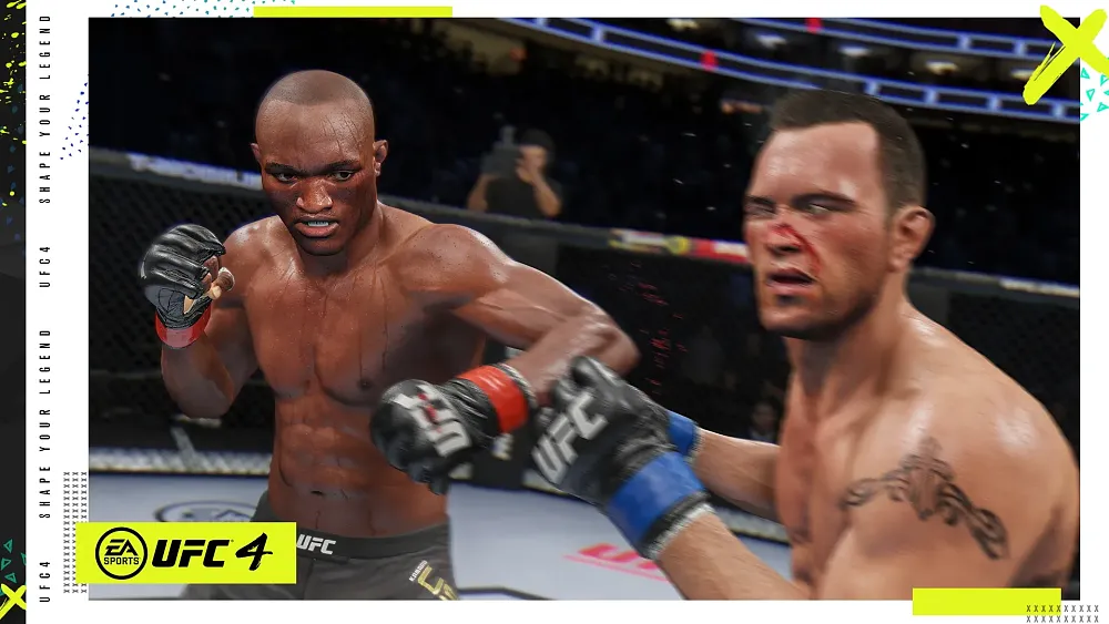 Screenshot from 2020's MMA game, EA Sports UFC 4.