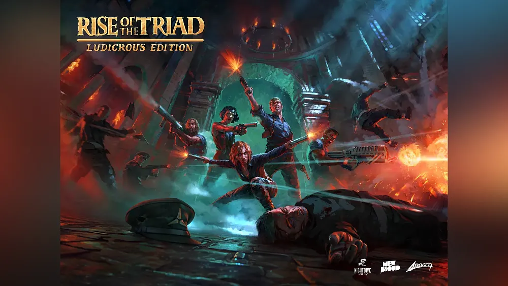 Key art for Rise of the Triad: Ludicrous Edition.