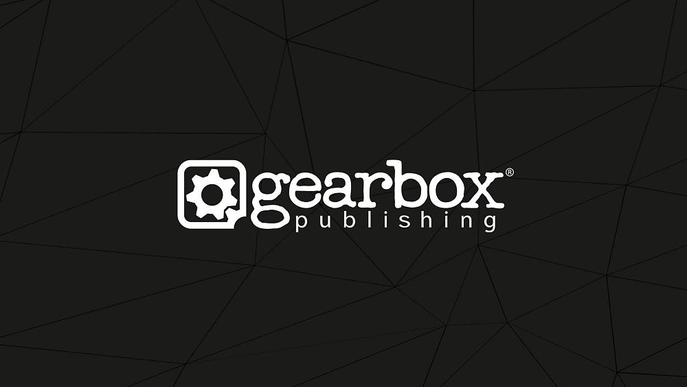 Gearbox Publishing logo on grey background