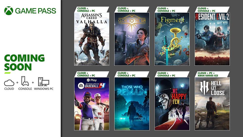 A list of video game titles that are coming to the Xbox Game Pass service up through January 16, 2024.