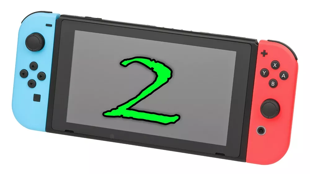 A super fake mockup of the Nintendo Switch 2 console.