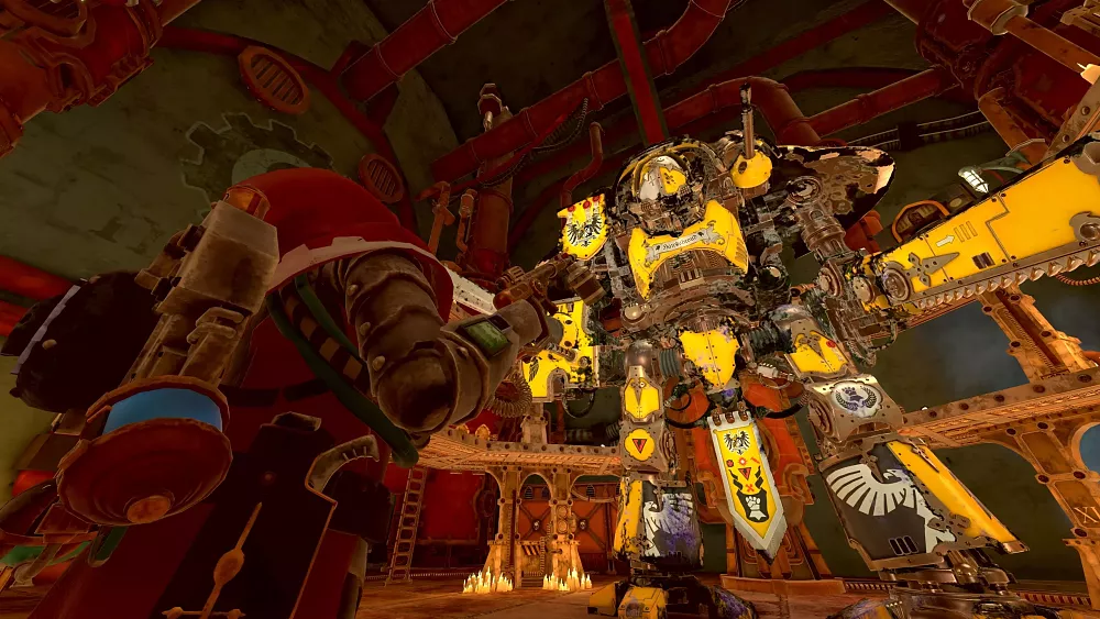 Dirty Warhammer 40,000 gear in a crossover with PowerWash Simulator.