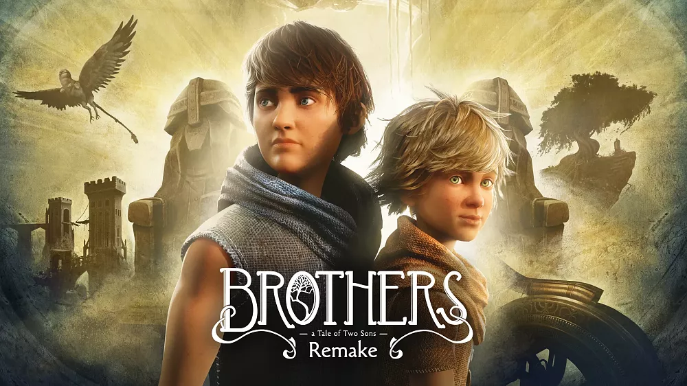 Title and key art showing two brothers.