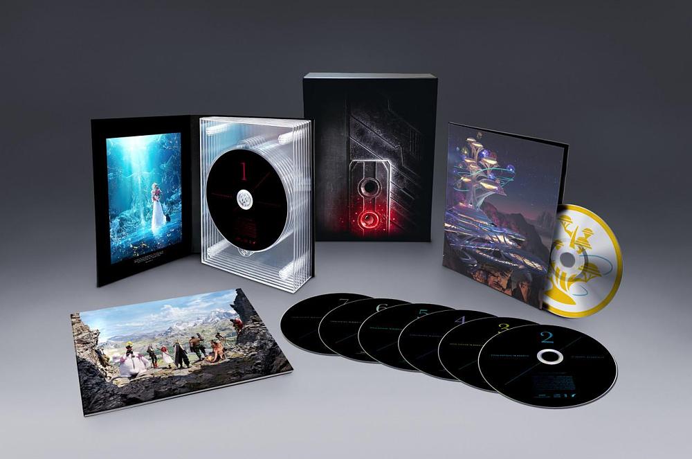 A look at the physical Special edit version of the Final Fantasy 7 Rebirth original soundtrack, including a look at the seven discs, bonus disc, and other items.
