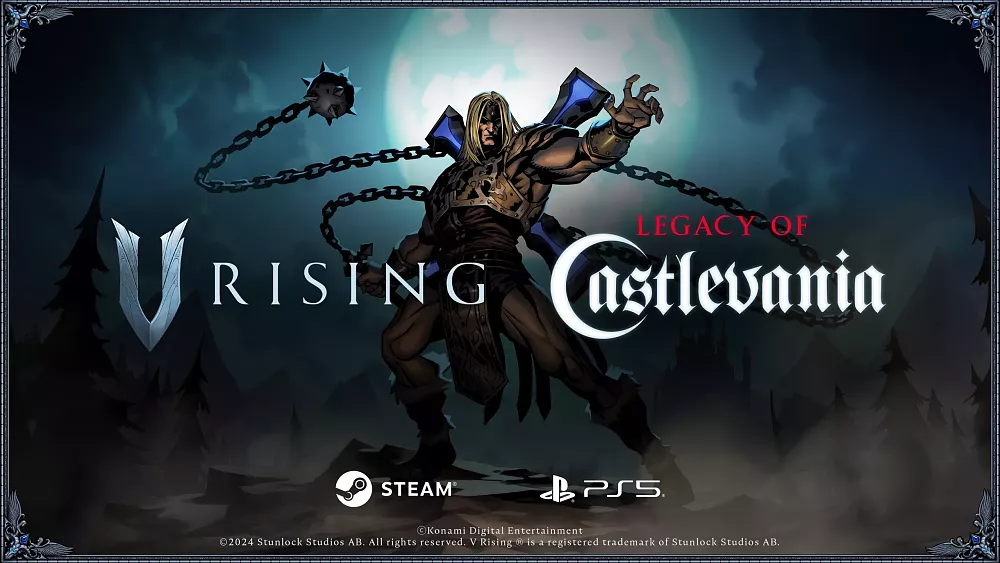 Art showing the Castlevania crossover content for V Rising.
