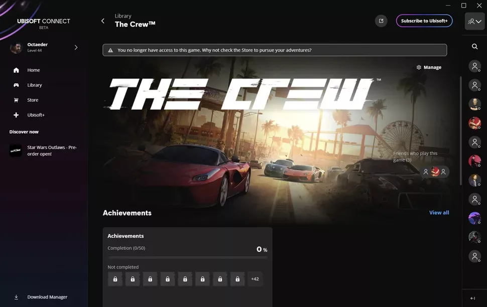 Image showing how Ubisoft pulled the license for The Crew from those that purchased the game.