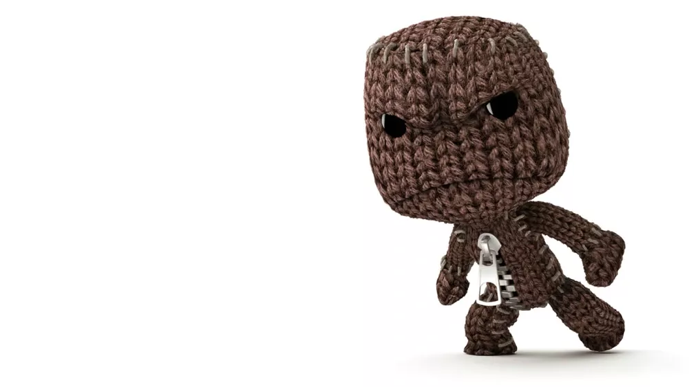 An angry Sackboy from the LittleBigPlanet series.